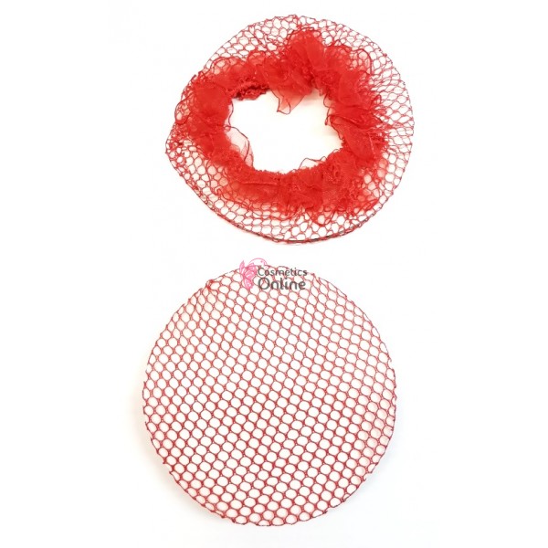 Plasa pentru cocuri de par model balerina, Cod BLR03 Rosu